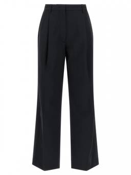 THE LATEST - Black Relaxed Pleated Trouser