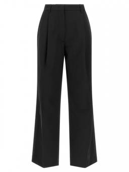 THE LATEST - Black Loose Pleated Trouser