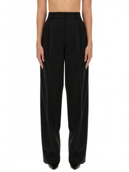 THE LATEST - Black Regular Pleated Trouser (26)