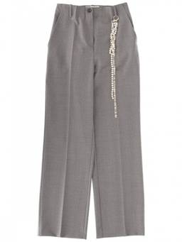 Circus Hotel - Grey Straight Flat Front Trouser (26)