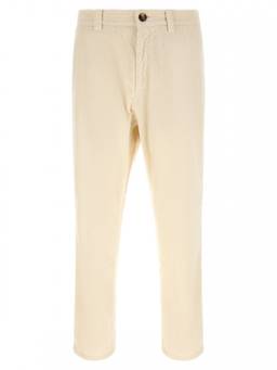 Brunello Cucinelli - Beige Regular Flat Front Trouser