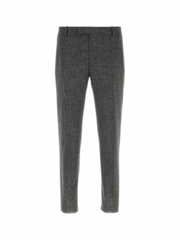 Alexander McQueen - Grey Flat Front Trouser