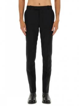 Alexander McQueen - Black Flat Front Trouser