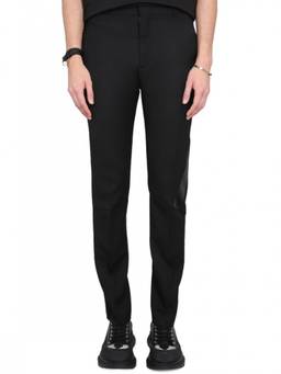 Alexander McQueen - Black Flat Front Trouser (32)