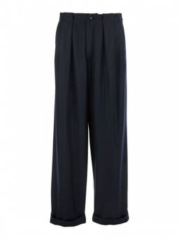 Dolce&Gabbana - Black Cuffed Pleated Trouser