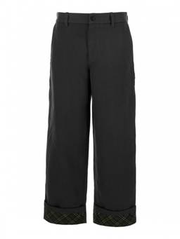 Burberry - Black Logo Embroidery Trouser