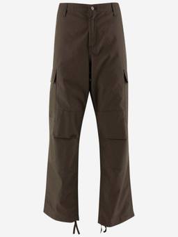 Carhartt - Dark Brown Logo Trouser