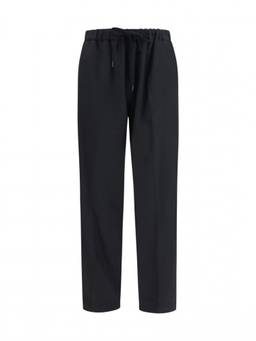 MM6 Maison Margiela - Black Drawstring Trouser (30)