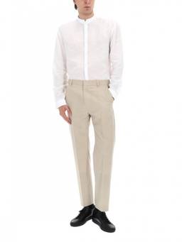 Hugo - Beige Flat Front Trouser (28)