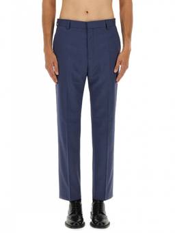 Hugo - Blue Flat Front Trouser