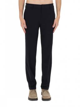 EMPORIO ARMANI - Black Flat Front Trouser