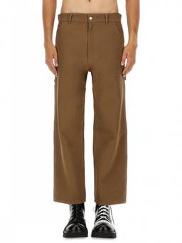 Moschino - Brown Flat Front Trouser