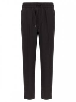 Brioni - Black Straight Drawstring Trouser