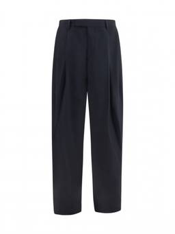 Giorgio Armani - Dark Blue Pleated Trouser