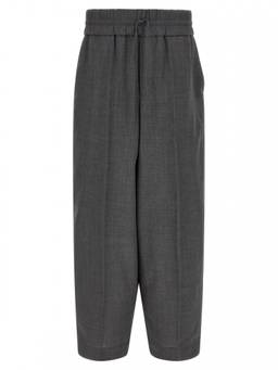 AMI Paris - Grey Relaxed Drawstring Trouser