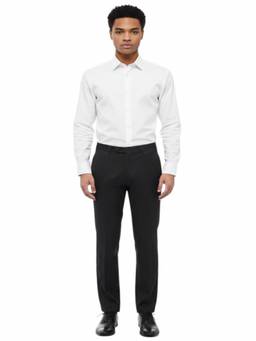 Corneliani - Grey Flat Front Trouser (28)
