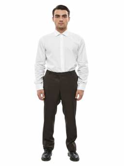 Corneliani - Grey Flat Front Trouser (42)