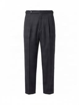 Boss - Black Straight Pleated Trouser