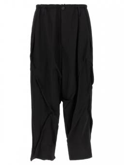 Yohji Yamamoto - Black Relaxed Pleated Trouser