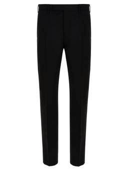 Pt Torino - Black Slim Flat Front Trouser (30)