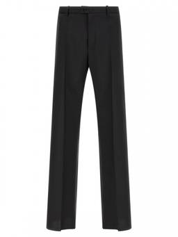 Jil Sander - Black Straight Flat Front Trouser (32)