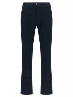 Incotex - Blue Slim Flat Front Trouser