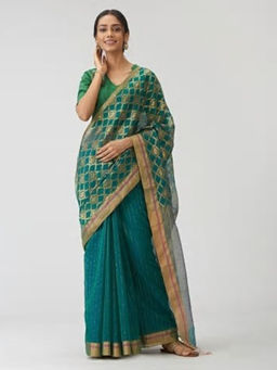 Fabindia - Cotton Silk Woven Chanderi Sari
