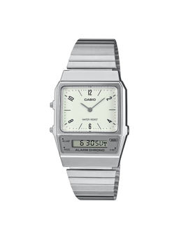 Casio - Unisex Vintage White Dial Analog & Digital Watch - AQ-800E-7A2DF (M)