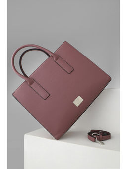 Allen Solly - Women Pink Formal Handbag with Detachable Strap