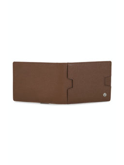 Allen Solly - Men Light Brown Textured Leather Wallet