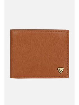 Allen Solly - Men Brown Textured Leather Wallet