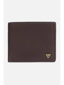 Allen Solly - Men Brown Textured Leather Wallet