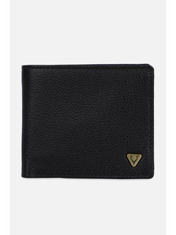 Allen Solly - Men Black Textured Leather Wallet