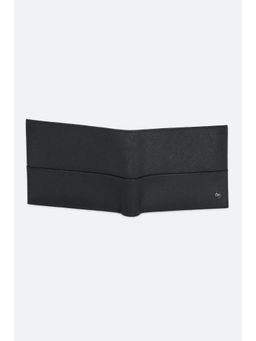 Peter England - Men Black Textured Leather Wallet