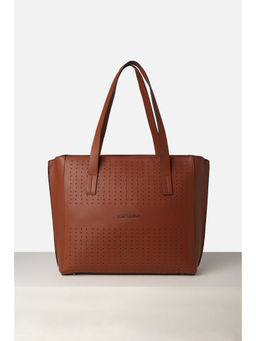 Van Heusen - Women Brown Solid Formal Handbag