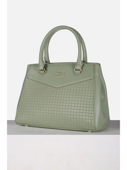 Van Heusen - Women Green Checks Casual Handbag
