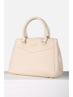 Van Heusen - Women Beige Checks Casual Handbag