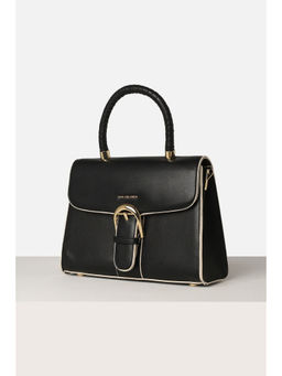 Van Heusen - Women Black Solid Casual Satchel