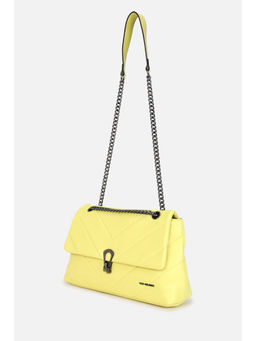 Van Heusen - Women Yellow Solid Sling Bag