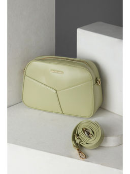 Van Heusen - Women Green Solid Casual Sling Bag with Detachable Strap