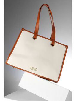 Van Heusen - Women White Solid Casual Handbag