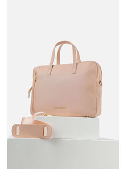 Van Heusen - Women Pink Textured Formal Laptop Bag