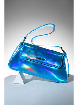 Van Heusen - Women Blue Solid Casual Sling Bag