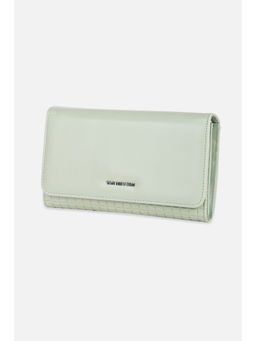 Van Heusen - Women Green Textured Casual Wallets