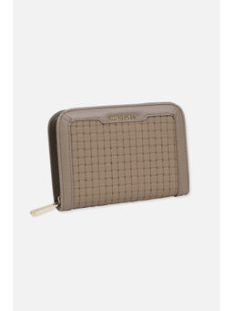 Van Heusen - Women Taupe Self Design Casual Wallets