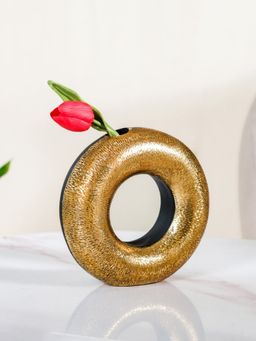 Nestasia - Gold Donut Showpiece Vase
