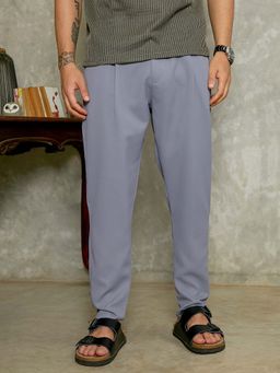 CAHOOT - Mens Moon Grey Solid Trouser