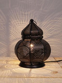 Homesake - Moroccan Table Lamps Metal Engraved Copper