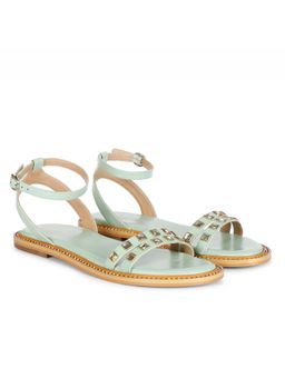 Saint G - Mint Leather Sandals