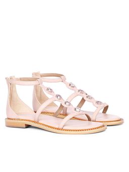 Saint G - Womens Pink Genuine Leather Sandals